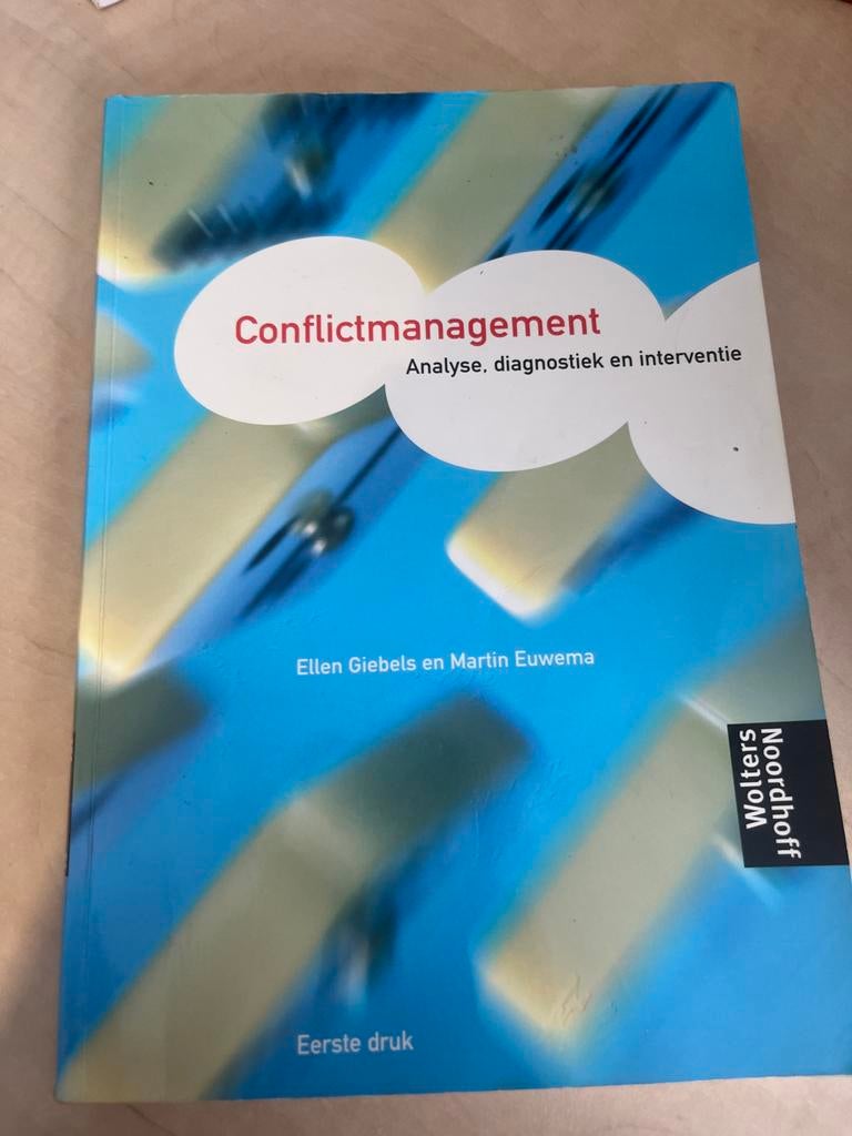 Conflictmanagement - Analyse, diagnostiek en interventie, Boeken, Ophalen of Verzenden, Zo goed als nieuw, Management