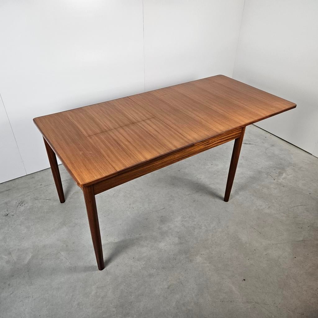 Vintage uitschuifbare eettafel teak, Antiek en Kunst, Antiek | Meubels | Tafels, Ophalen of Verzenden