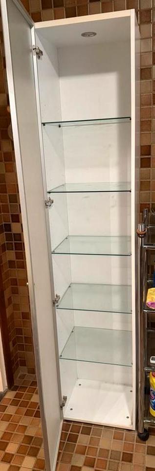 Badkamer kast 212hoog, Huis en Inrichting, Badkamer | Badkamermeubels, Ophalen, (Half)hoge kast, 50 tot 100 cm, Zo goed als nieuw