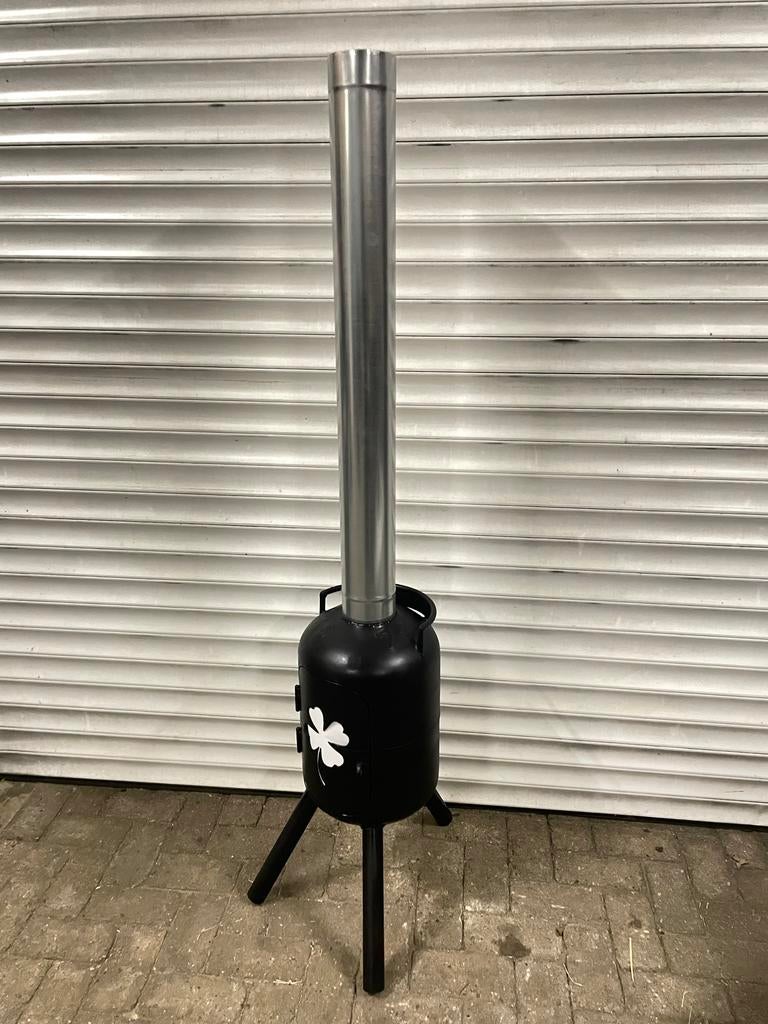 Zwarte tuinkachel met klaverblad, Ophalen, Nieuw