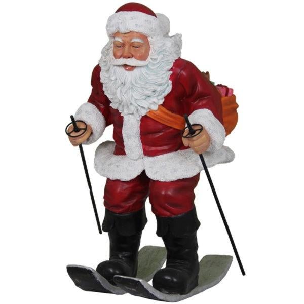 Skiing Santa beeld – Kerstman Hoogte 83 cm, Diversen, Kerst, Ophalen, HorecaBeelden, Nieuw, HorecaBeelden