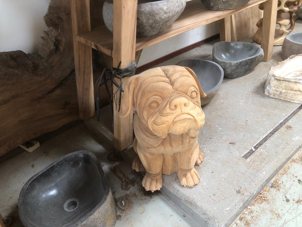 Bulldog hout  suar teak adelaar steenbok leeuw gorilla uil, Ophalen