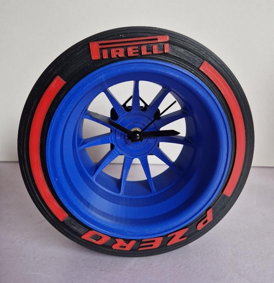 F1 Pole Position band met velg en klok 3D geprint, Ophalen of Verzenden, Nieuw, Formule 1