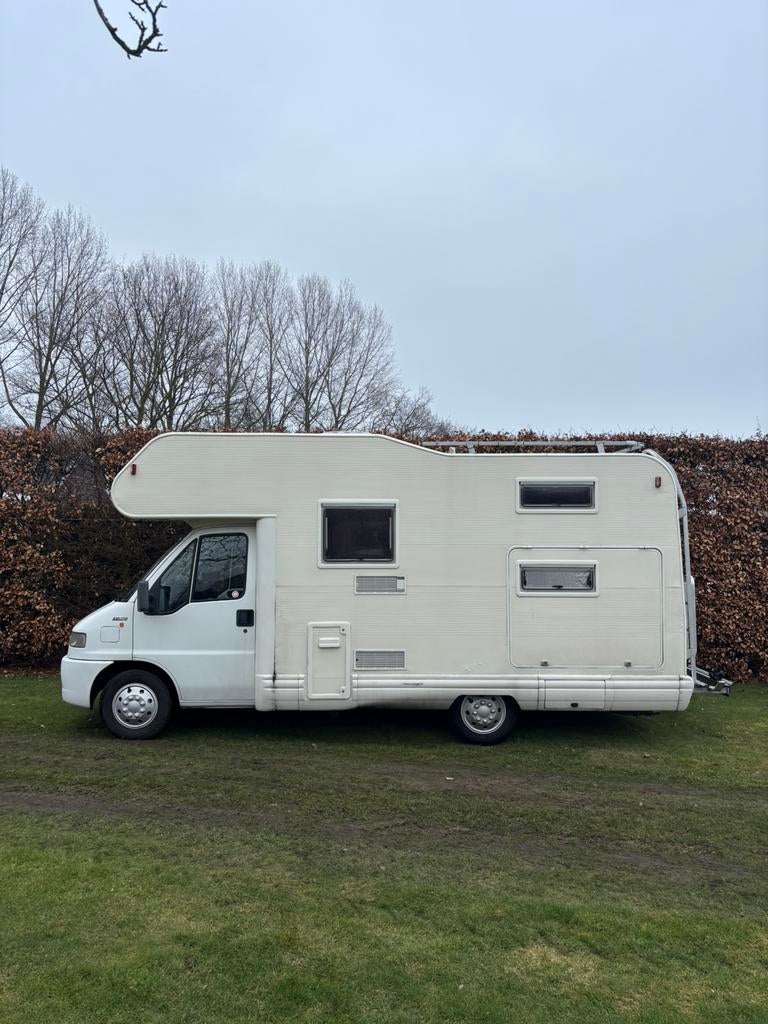 Camper Fiat ducato 2.8 alkoof | 6 persoons | NIEUWE APK, Caravans en Kamperen, Campers, Alkoof, Fiat, Particulier, 6 tot 7 meter