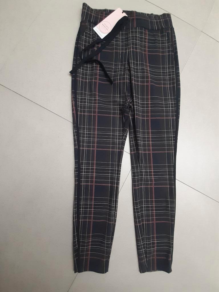 studio anneloes broek xs 34 36 blauw bruin off white, Blauw, Ophalen of Verzenden, Zo goed als nieuw, Maat 34 (XS) of kleiner
