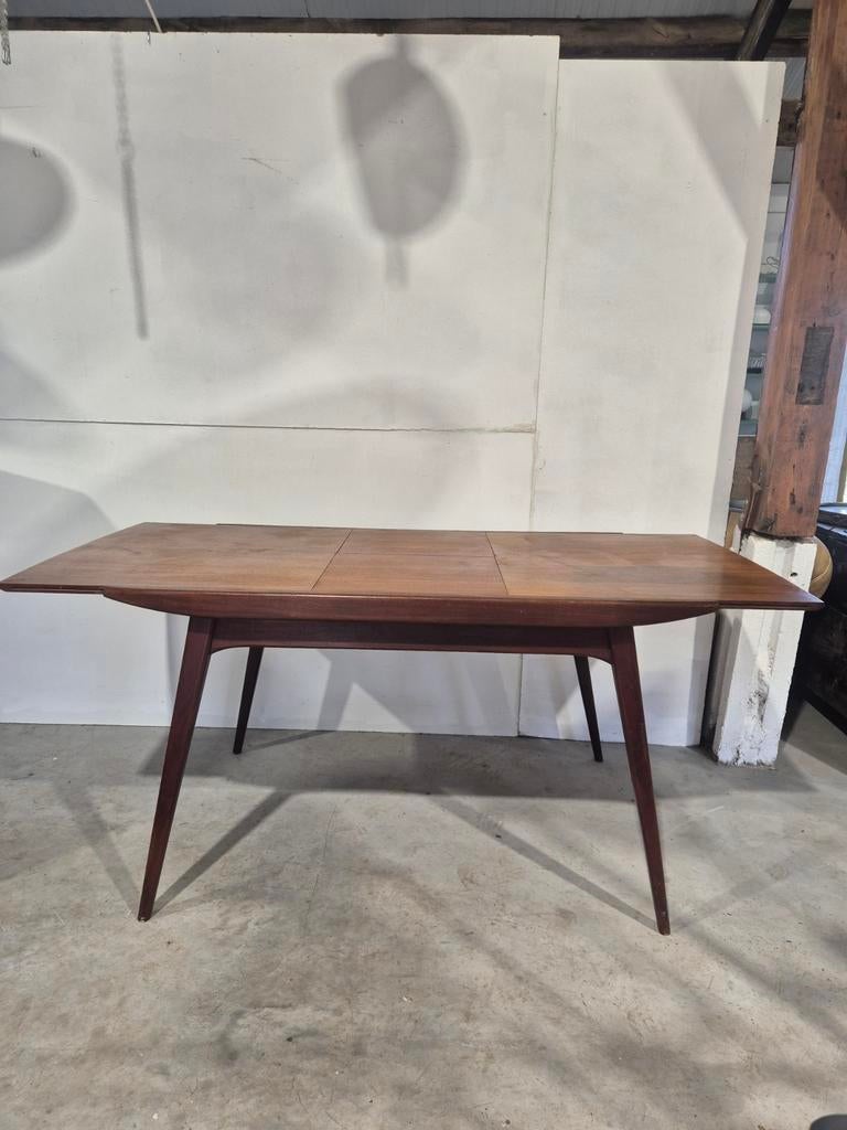 Louis van teeffelen voor webe uitschuifbare teak eettafel, Antiek en Kunst, Antiek | Meubels | Tafels, Ophalen