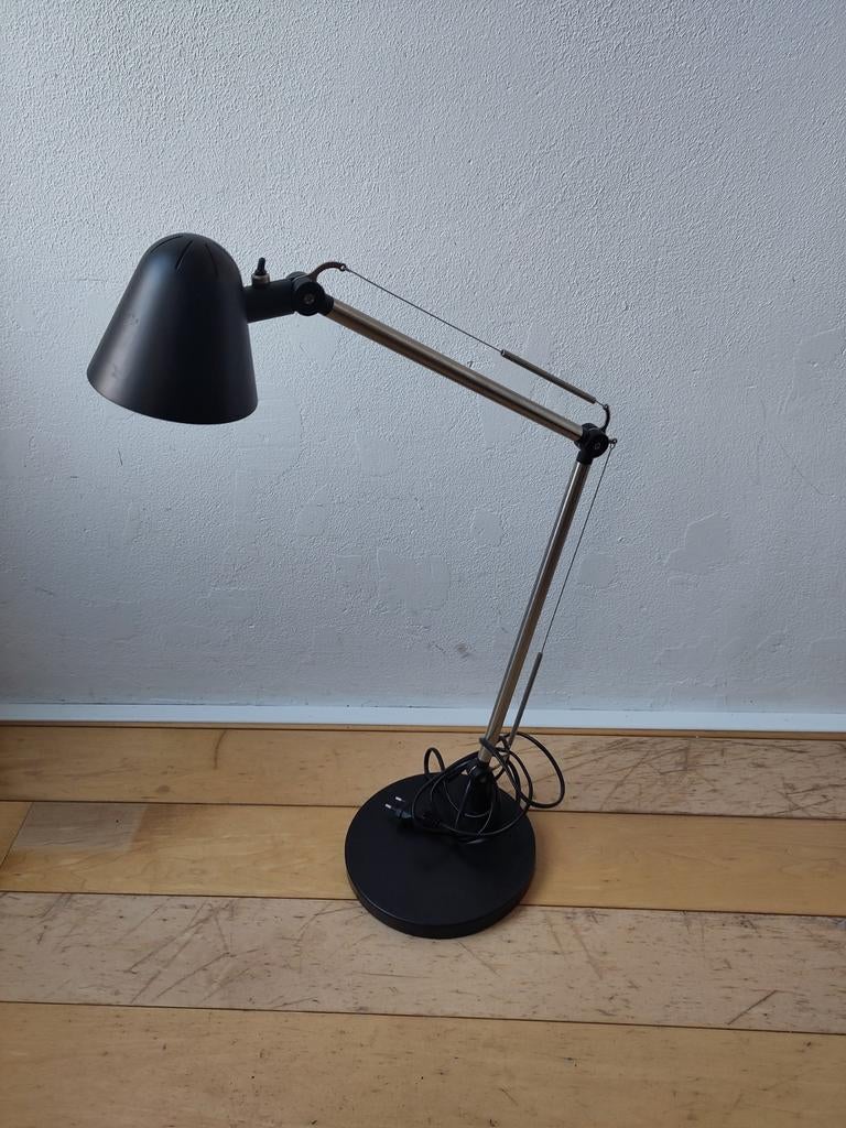 Vier vintage jaren '90 Ikea Uppbo bureaulampen, Ophalen, Gebruikt, Vintage, Minder dan 100 cm