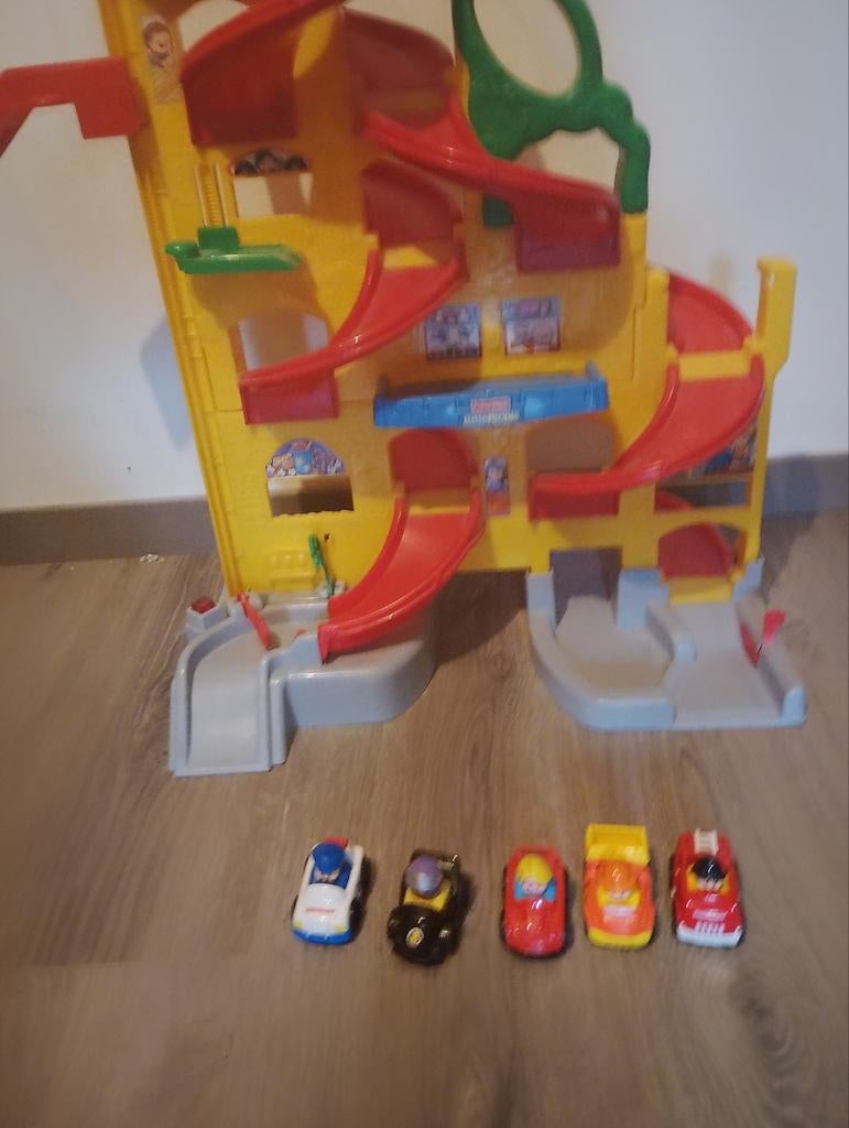 Autobaan met 5 autootjes, Ophalen, Gebruikt