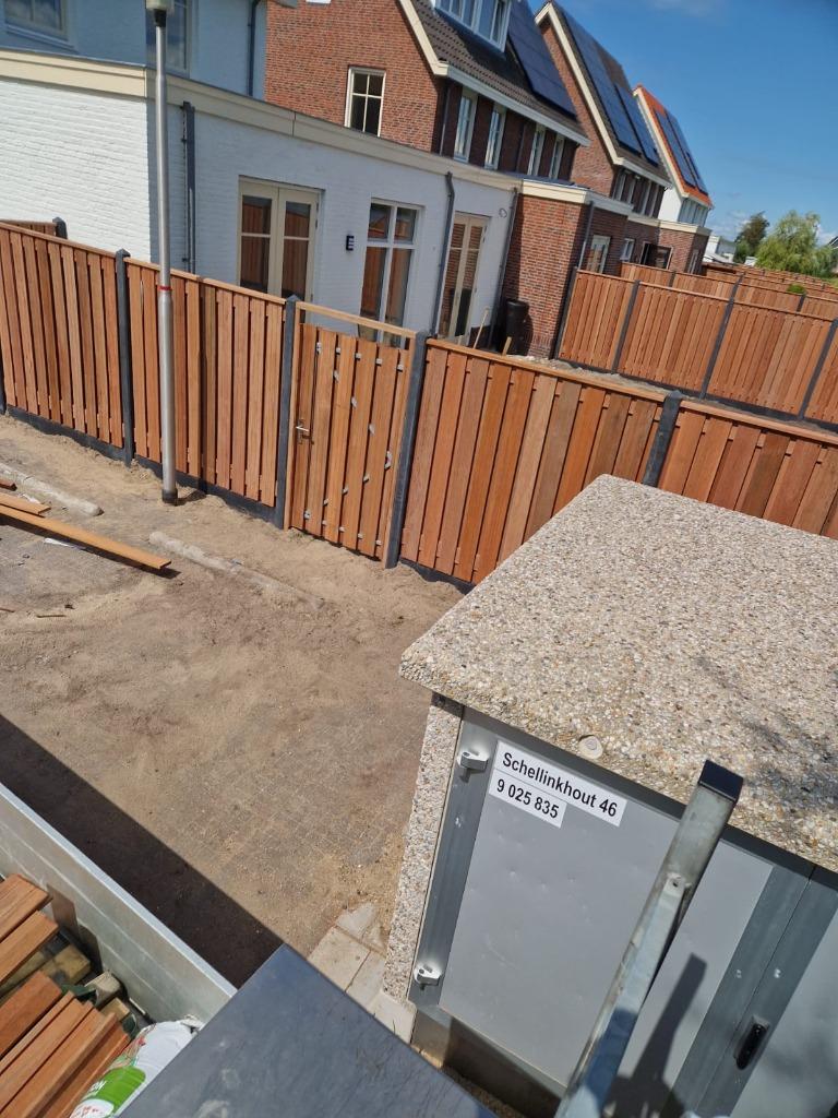 schuttingen hout/beton VA95,- p/m incl.plaatsen en btw!!, Minder dan 3 meter, Nieuw, Ophalen of Verzenden, 2 meter of meer