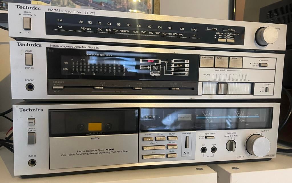 Technics audio set vintage, Ophalen of Verzenden, Zo goed als nieuw, Cassettedeck, Overige merken