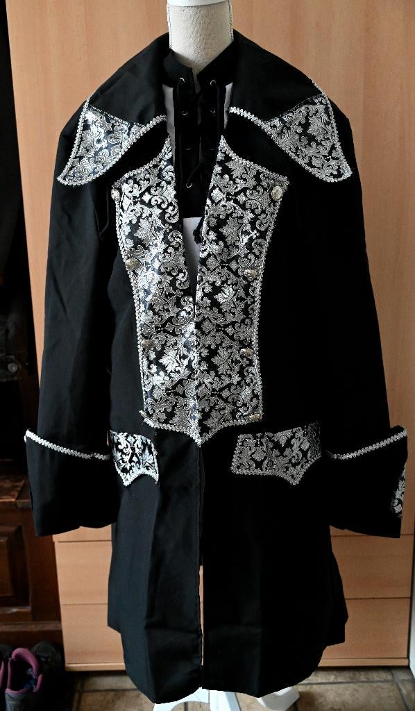 Carnavals jas en bloes piraat !!, Maat 52/54 (L), Carnaval, Ophalen of Verzenden, Kleding