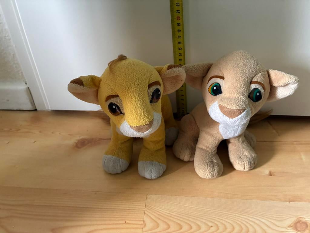 Simba en Nala, Kinderen en Baby's, Speelgoed | Knuffels en Pluche, Ophalen of Verzenden, Gebruikt, Overige typen