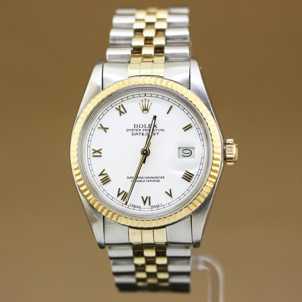 Rolex Datejust Staal-Goud 16013 1986, Staal, Gebruikt, Rolex, Polshorloge