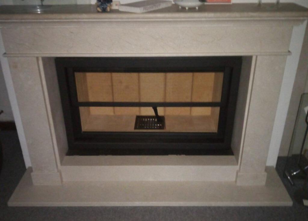 Kall fire inbouwhaard met liftdeur, Huis en Inrichting, Kachels, Ophalen, Inbouw, Hout, Nieuw