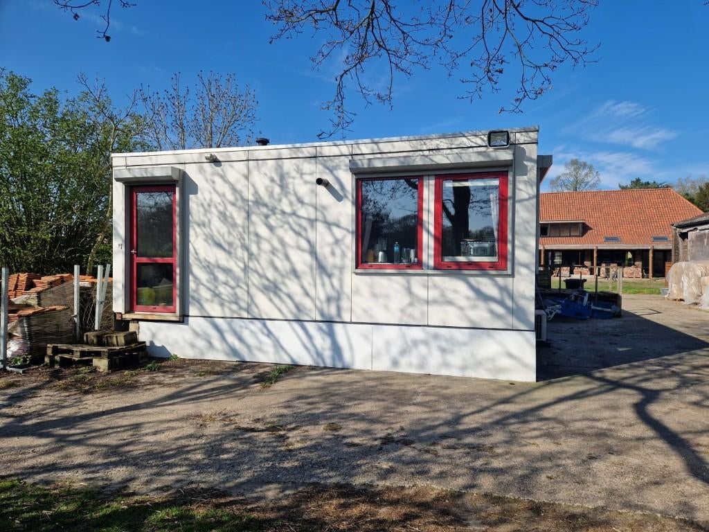 Woonunit bijna 130m2 Gas of elektrisch verwarmen incl airco, Doe-het-zelf en Verbouw, Bouwketen en Schaftketen, Ophalen, Gebruikt