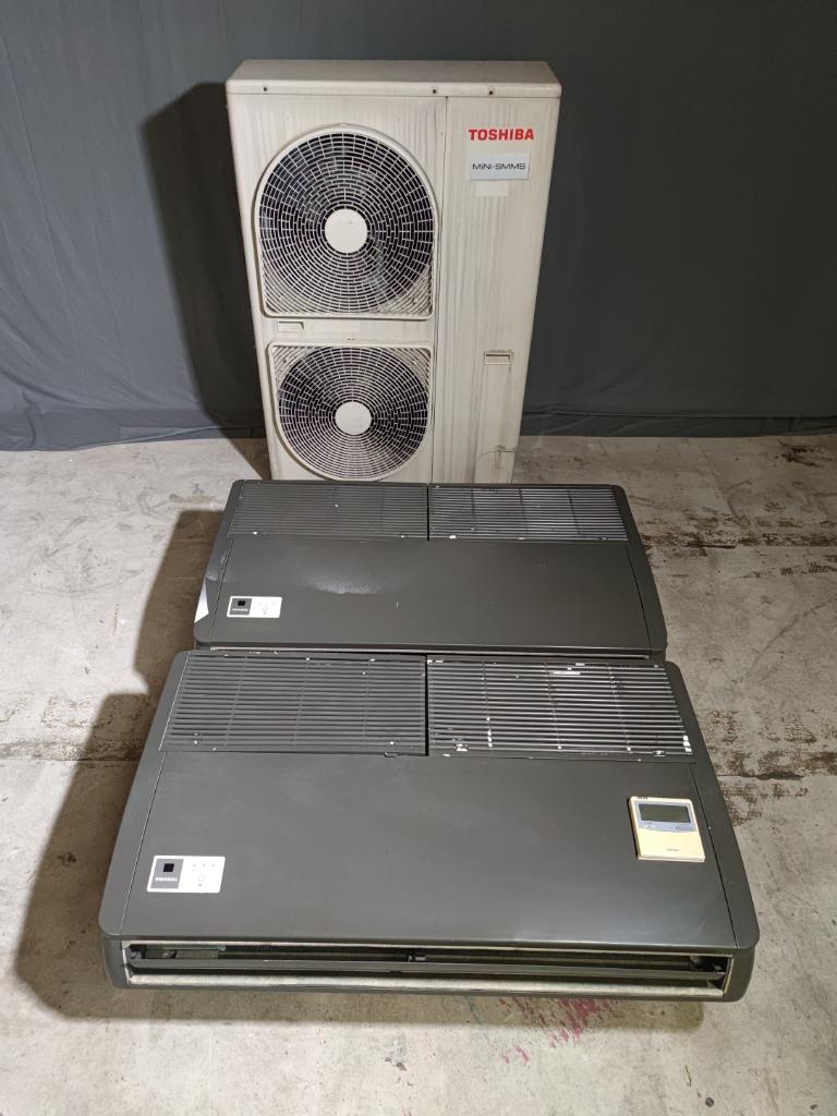 14 kW Toshiba airconditioner warmtepomp 2x plafond onderbouw