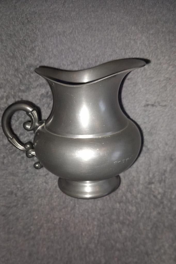 Roomstel Tin Suikerpot  Melkkan Kurz Tiel Holland  Pewter, Ophalen of Verzenden