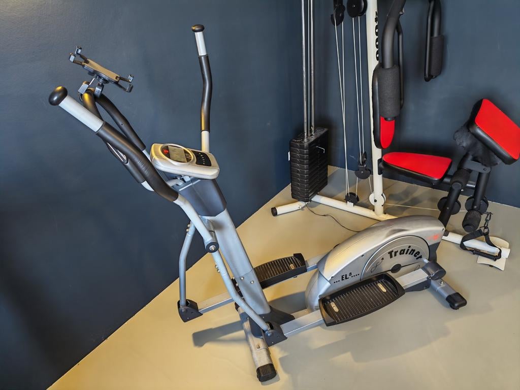 Christopeit EL8 magnetische crosstrainer, Sport en Fitness, Fitnessapparatuur, Zo goed als nieuw, Crosstrainer, Armen, Benen, Buik