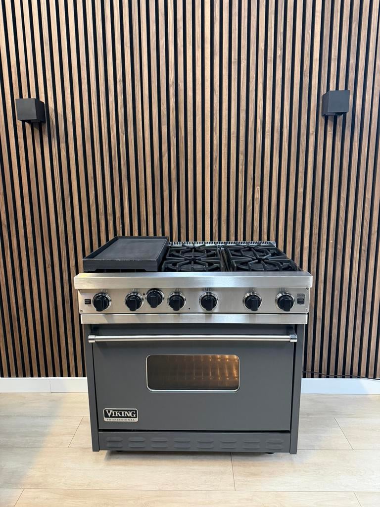 Mooie Viking Professionele Fornuis 91 cm (Gratis bezorgen), Witgoed en Apparatuur, Fornuizen, 5258sh, Gebruikt, Ophalen of Verzenden