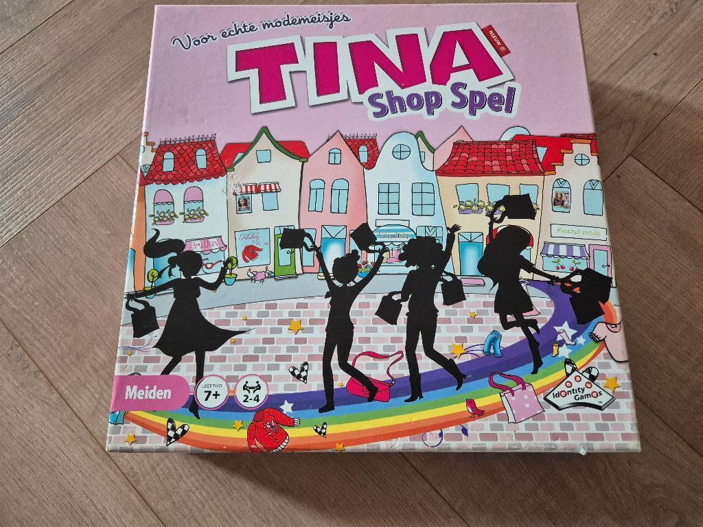 tina shop spel, Hobby en Vrije tijd, Gezelschapsspellen | Bordspellen, Ophalen of Verzenden, Gebruikt