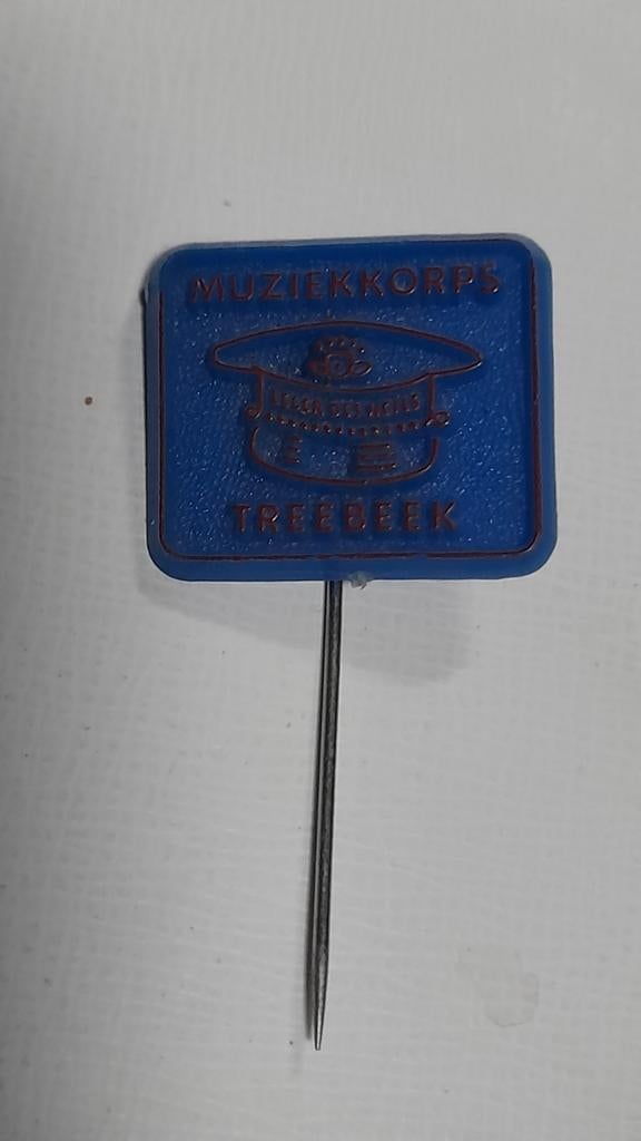 Vintage Muziekkorps Treebeek Speldje, Verzamelen, Ophalen of Verzenden, Gebruikt, Overige onderwerpen, Speldje of Pin
