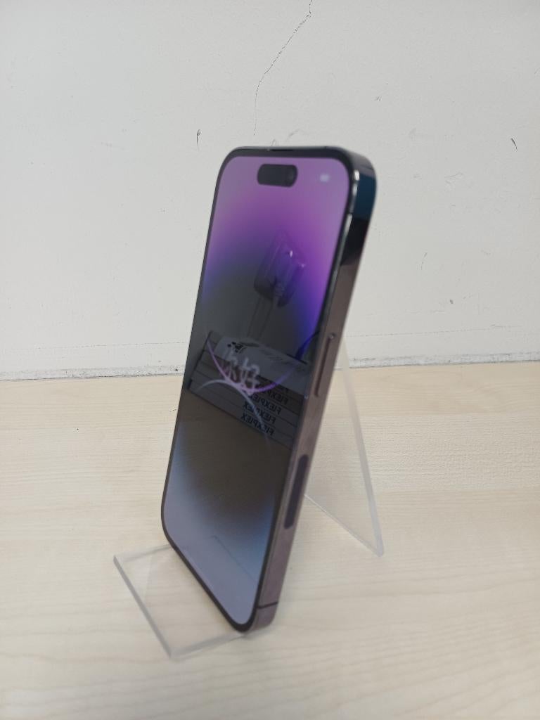 Apple iPhone 14 Pro 128GB Paars - 2e hands - 100%, Paars, Ophalen of Verzenden, Zo goed als nieuw, Zonder simlock