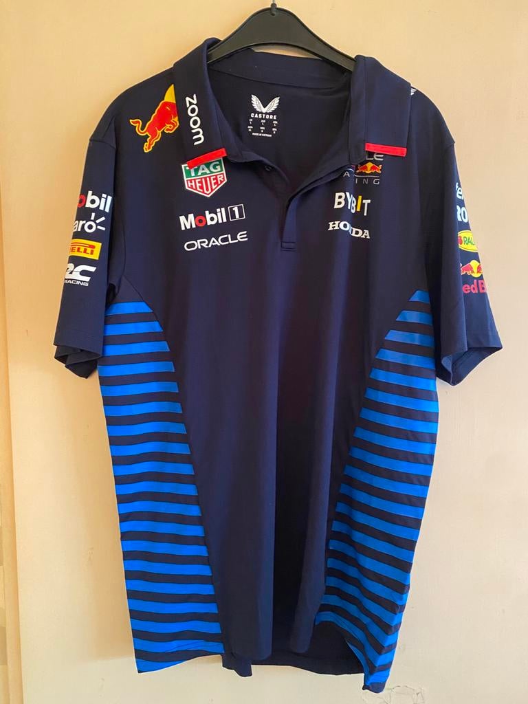Red Bull Racing Polo Shirt, Ophalen of Verzenden, Zo goed als nieuw, Maat 48/50 (M), Blauw