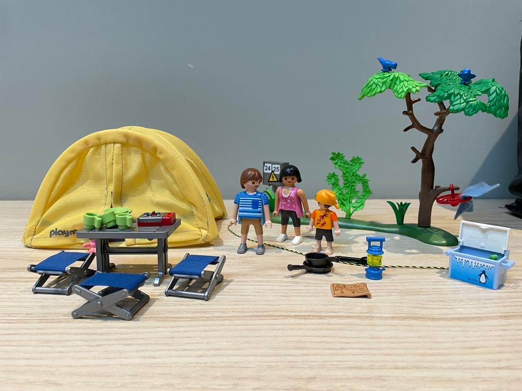Playmobil 5435 kampeervakantie met tent, Kinderen en Baby's, Speelgoed | Playmobil, Ophalen of Verzenden, Zo goed als nieuw, Complete set