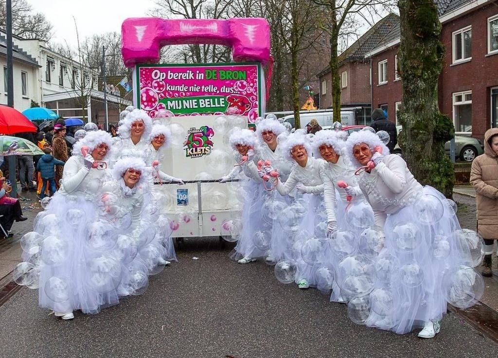 Carnavalskleding loopgroep dames - Mij nie belle, Maat 38/40 (M), Carnaval, Ophalen of Verzenden, Onbekend