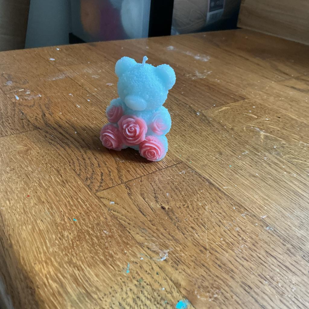 Handgemaakte Beren Kaarsen - Uniek en Decoratief, Overige materialen, Blauw, Nieuw, Ophalen of Verzenden