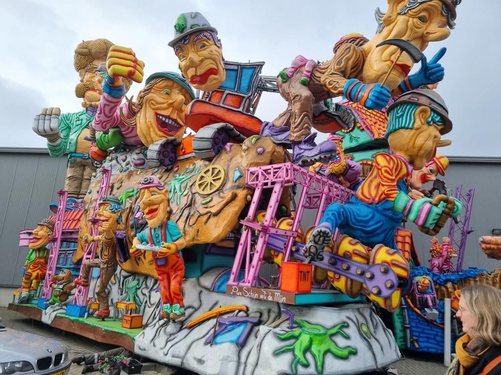 Polyester carnavalswagen, Hobby en Vrije tijd, Feestartikelen, Nieuw, Ophalen