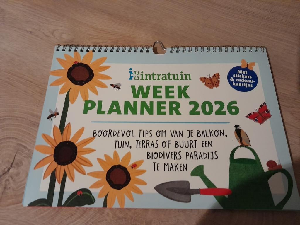 Week planner, intratuin, kweken, tuin, Ophalen, Winkel, Super of Benzinepomp, Zegels, Bonnen of Punten