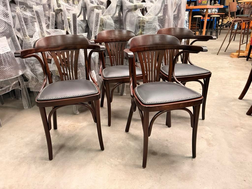Cafe bar bistro thonet stoelen retro vintage klassiek, Ophalen of Verzenden, Zo goed als nieuw, Zwart, Vijf, Zes of meer stoelen