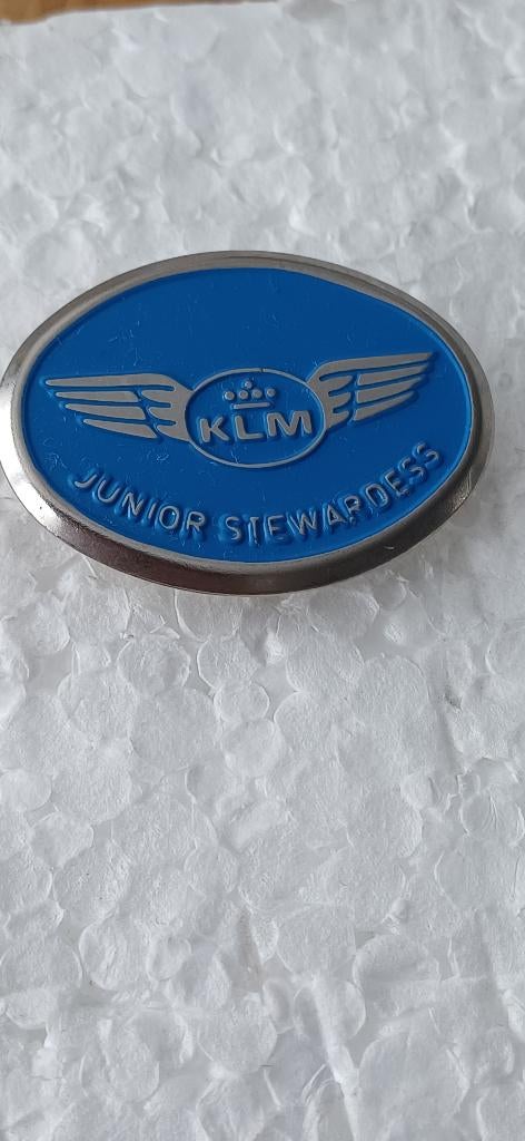 KLM Junior Stewardess Koninklijke Luchtvaart Maatschappij, Verzamelen, Speldjes, Pins en Buttons, Ophalen of Verzenden, Zo goed als nieuw