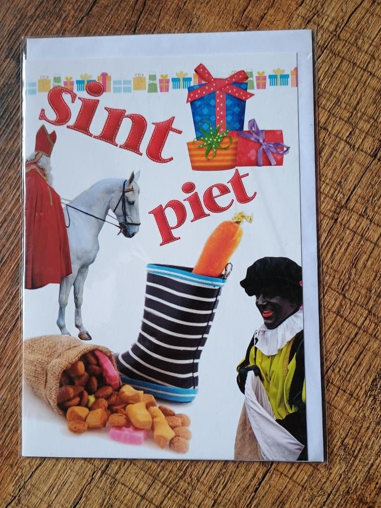 Zwarte Piet kaart, Ophalen of Verzenden