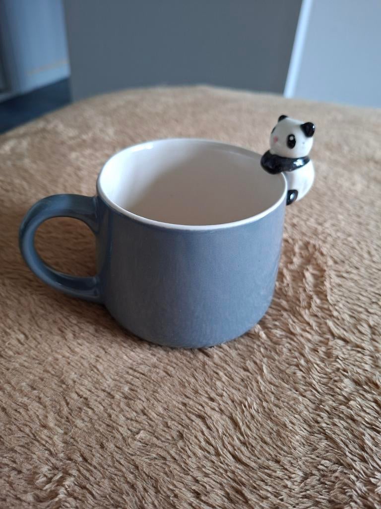 Grote panda mok - hang in there, Nieuw, Ophalen of Verzenden, Overige stijlen, Kop(pen) en/of Schotel(s)