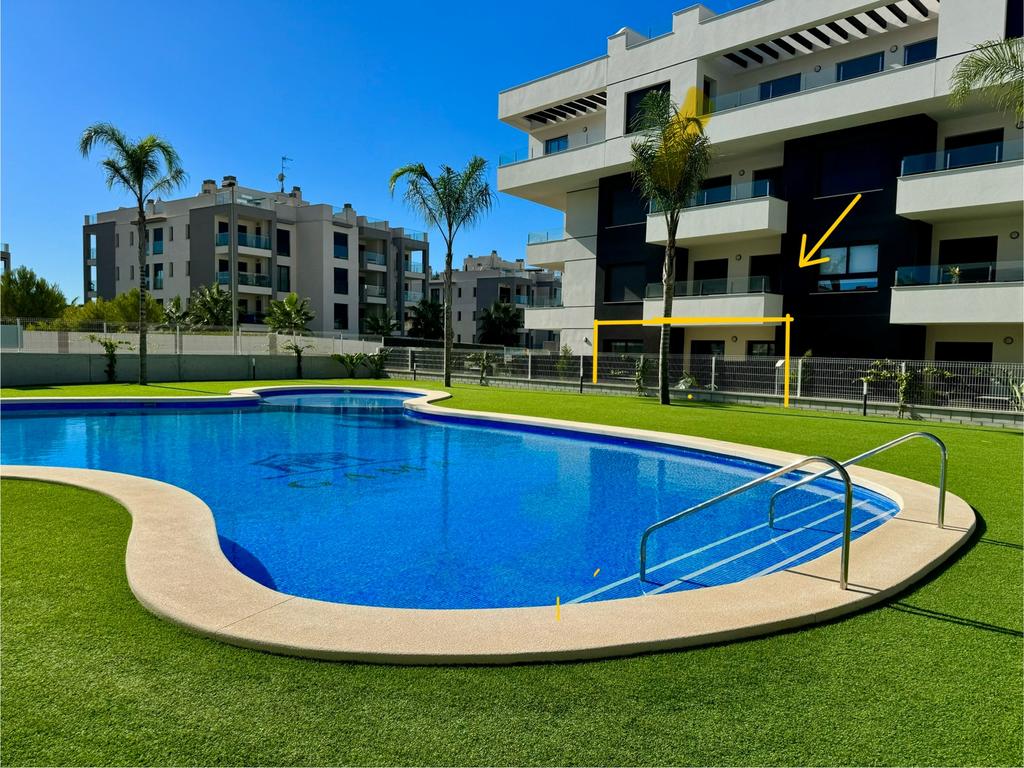 Vakantie appartement Torrevieja Alicante tuin zwembad zicht, 2 slaapkamers, Costa Blanca, Appartement, Eigenaar