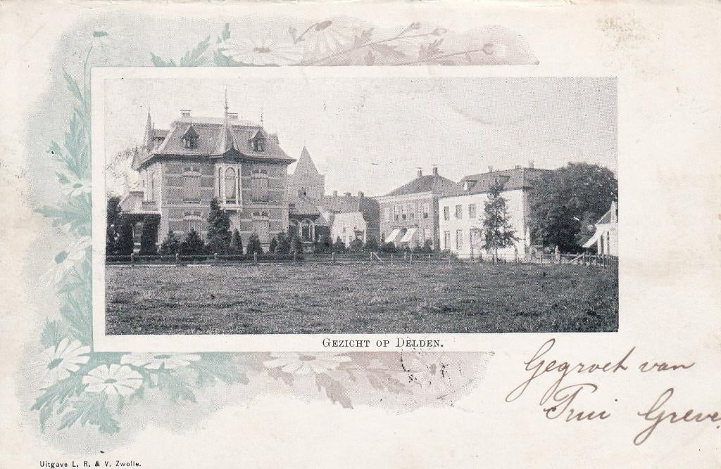 Delden, 1902., Verzamelen, Ansichtkaarten | Nederland, Ophalen of Verzenden, Voor 1920, Gelopen, Overijssel