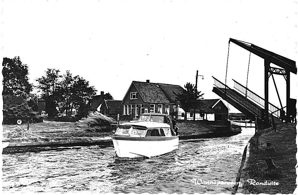700541 Wanneperveen Ronduite 1967 Nette oude kaart onbeschr, Ophalen of Verzenden, 1960 tot 1980, Ongelopen, Overijssel