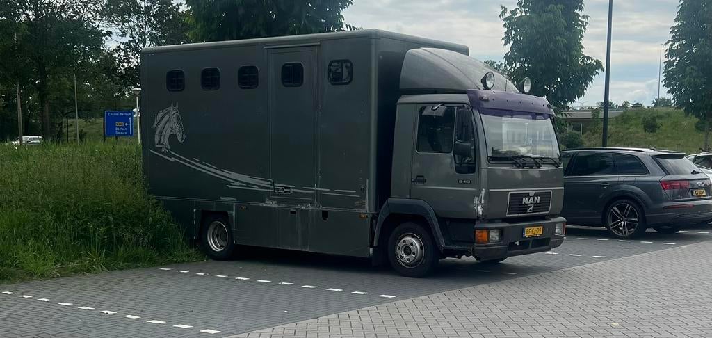 Paardenwagen 3 paards, Dieren en Toebehoren, Paarden en Pony's | Trailers en Aanhangwagens, Ophalen, Zo goed als nieuw, Aluminium
