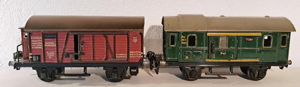 Marklin spoor 0 bagage- en goederenwagen 1930-40, Ophalen of Verzenden
