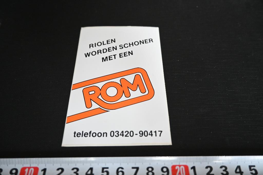 sticker Barneveld riolen worden schoner met een ROM  *, Ophalen, Zo goed als nieuw