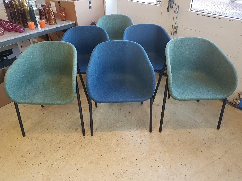 vergaderstoelen eetkamerstoelen, Ophalen, Zo goed als nieuw, Zwart, Vijf, Zes of meer stoelen