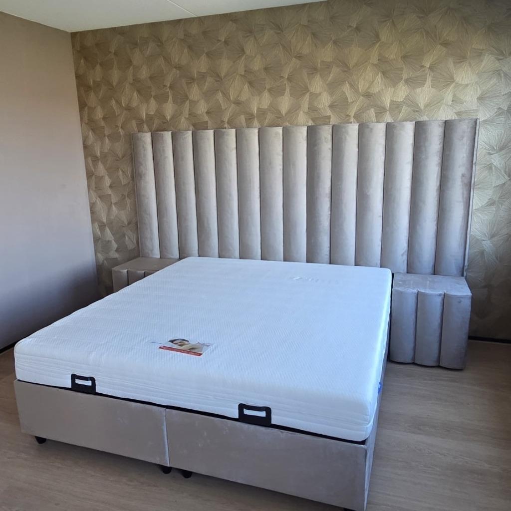 Goedkoopste Bed 140 200 160 200 Bedden Opberg Boxspring SALE, Huis en Inrichting, Crème, Ophalen of Verzenden, 180 cm, 200 cm