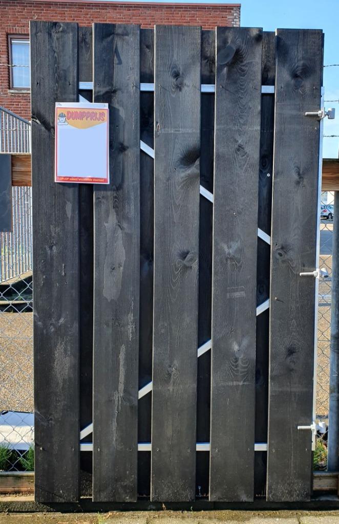 Stalen poortframe | poort | tuinpoort | frame | deurframe, Ophalen, Hout, 120 cm of meer, 215 cm of meer