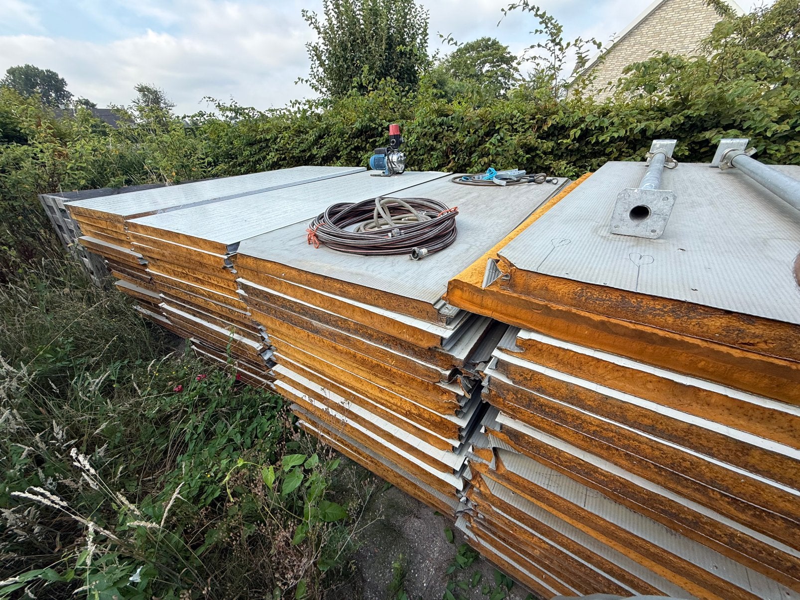 Sandwichpanelen, Ophalen of Verzenden, Zo goed als nieuw, Hardschuim (Pir), 15 m² of meer