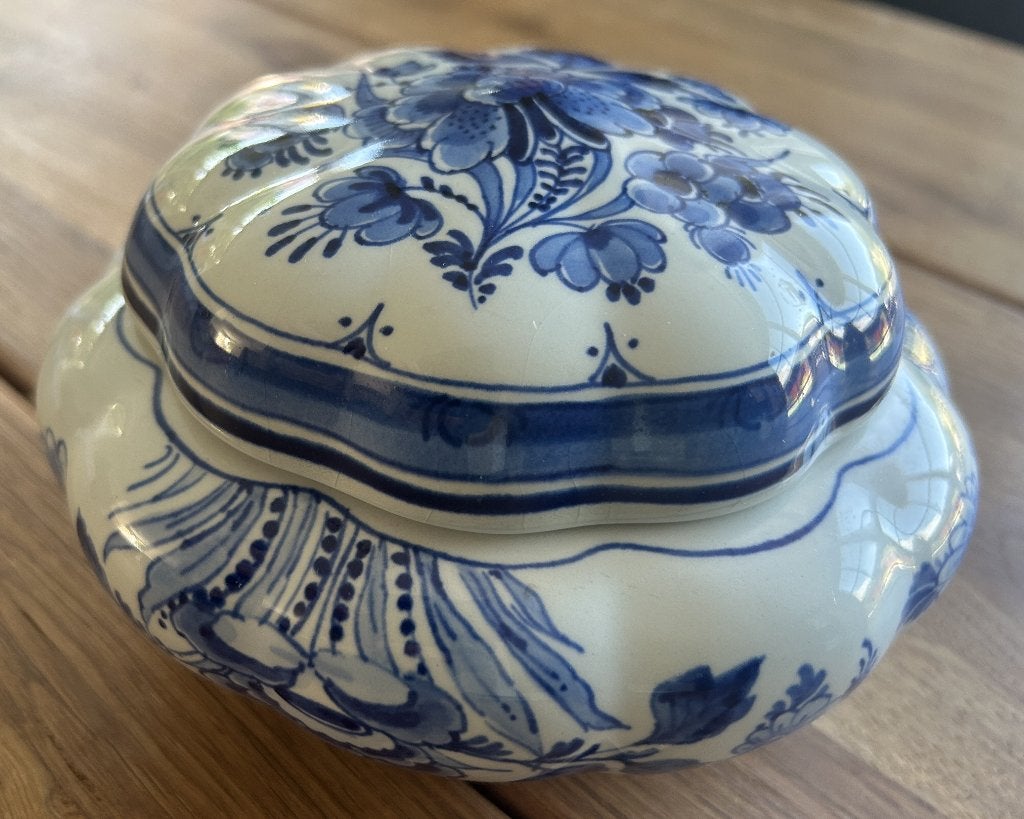 Delftsblauwe bonbonniere vd Porceleyne Fles, Ophalen of Verzenden