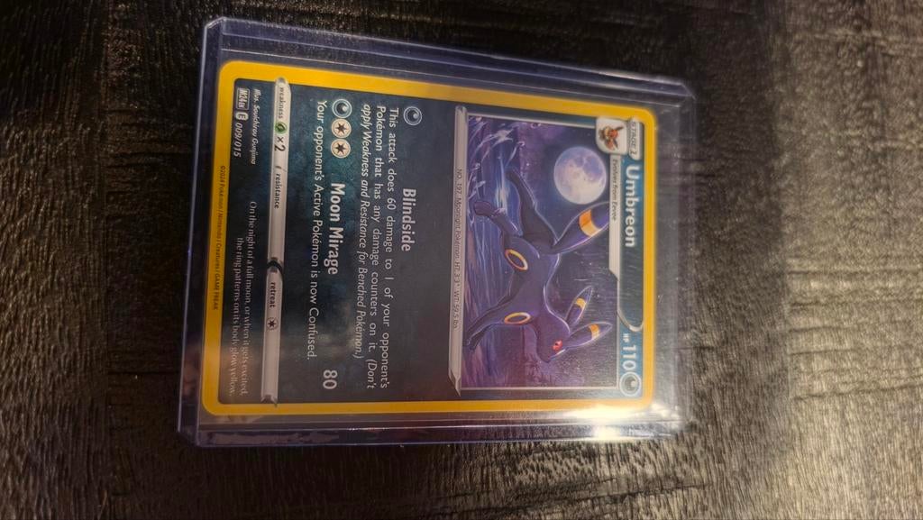 Pokémon Kaart: Umbreon (009/015) -  super conditie, Ophalen of Verzenden, Nieuw, Losse kaart, Foil