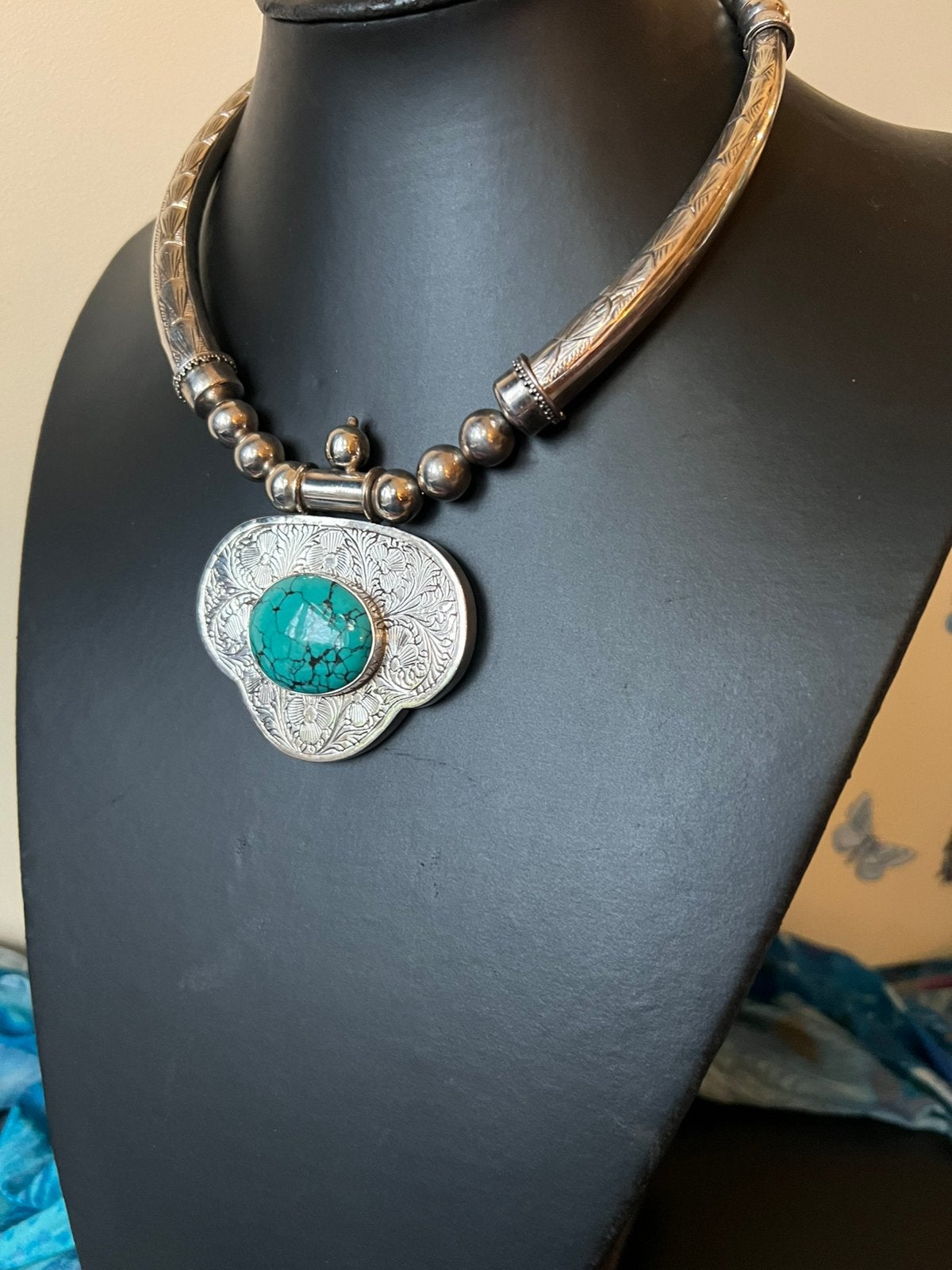 Turkoois turquoise zilver Navajo Arizona eyecatcher uniek, Blauw, Magnolia11, Nieuw, Ophalen of Verzenden