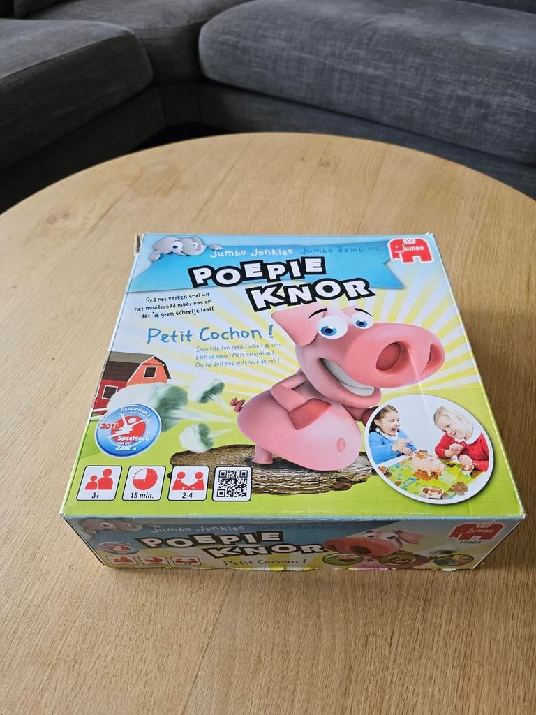Jumbo Poepie Knor Bordspel - Compleet als nieuw!, Drie of vier spelers, Ophalen of Verzenden, Zo goed als nieuw, Jumbo